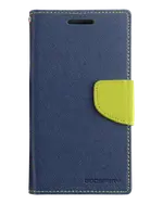 Fancy Diary Case for iPhone 13 Pro Max - navy/lime
