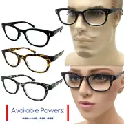 Men Women High Power EXTRA STRENGTH Reading Reader Glasses 4.00 4.50 5.00 6.00