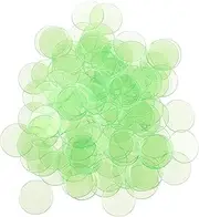 Toyvian 100pcs Transparent Colored Bingo Chips Game Markers for Counting Sorting and Math Learning for Boys and Girls Rewards and Educational Games Break-Resistant Design