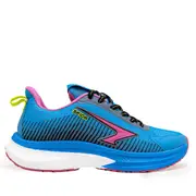 Zephyr Girl's Performance Runners Lace Up - Blue/Pink