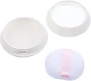 HONMEET 2 Sets Powder Box Powder Puffs Container Travel Container Empty Reusable Loose Powder Compact Container Face Powder Makeup Jar Powder Container with Puff Powder Case Travel Jars