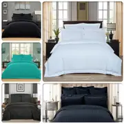Striped Luxury Duvet/Doona/Quilt Cover Set Collection Double Queen/King/Super King Size Bed