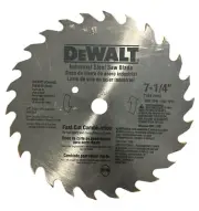 DEWALT DW3323 Round Arbor Circular Saw Blade 7-1/4" New in ￼Package