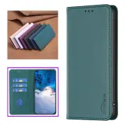 For Samsung Galaxy S24 Ultra S23FE A35 A55 Magnetic Leather Matte Wallet Case