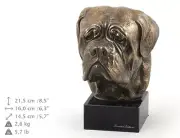 Dogue de Bordeaux, dog bust marble statue, ArtDog Limited Edition, AU