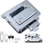 Rv Door Lock Sturdy Zinc Alloy Secure and Anti-Theft Rv Door Latch Replacement for Trailer for Trailer Cargo Hauler