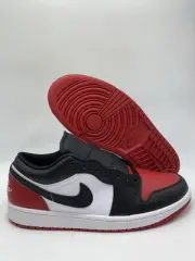 Nike Air Jordan 1 Low White Black Varsity Red (553558 161) Men's Size 11.5