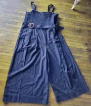 NWT City Chic Women's Black Elastic Top Jumper Pants Size XL 22