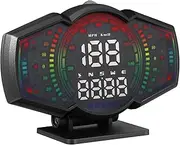 HOLIDYOYO Universal Car GPS Hud with Digital Speedometer Time Display Slope Meter Mileage Tracker for Safe Efficient Driving for Vehicles and Driving Conditions