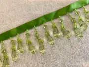 Green Beaded Fringe 2" Trim Lampshades Hobbies Crafts Sold By Yard