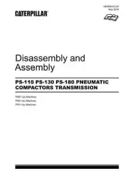 Caterpillar PS-110 PS-130 PS-180 Compactor TRANSMISS Disass Assem Service Manual