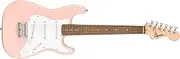 Squier Mini Stratocaster Electric Guitar, Shell Pink, Laurel Fingerboard