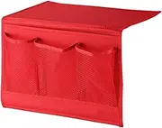 SWOOMEY 1pc Felt Fabric Storage Bag Bedside Storage Bag Hanging Organizer Red