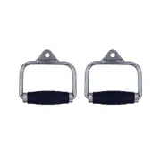 Pair of Rubber Stirrup D Handle Cable Attachment