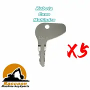 5pcs Kubota L G Tractor Case Mitsubishi Cadet Mahindra Ignition Keys H32412