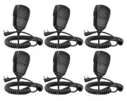 SAMCOM Two Way Radio Speaker Mic,Walkie Talkies 2 Pin Shoulder Mic 6 Pack 2 Pin