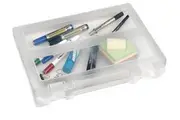 Marbig Plastic A4 Clear Case with Handle