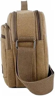 [CONGARTENO] Men Adjustable Canvas Messenger Bag Stylish Crossbody Leisure Handbag Durable Design for Everyday Use Friends Family Versatile Shoulder Bag