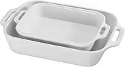 [STAUB] Ceramics Rectangular Baking Dish Set, 2 pc, White