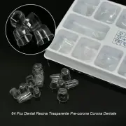 Dental Children Temporary Crown Transparent Resin Pre-Crown Teeth Crown 1.912