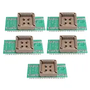 5Pcs IC Test Socket Adapter Adapter Socket Conversion Socket Burning Socket PLCC44 to DIP40 As Shown