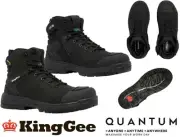 KING GEE - QUANTUM LIGHTWEIGHT COMPOSITE TOE CAP SAFETY BOOT - BLACK - K27145