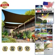 Stylish 6' x 20' Brown Sun Shade Sail - Customizable for Elegant Outdoor Spaces