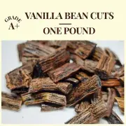 Vanilla Beans Cut - 1 Pound Vanilla Beans Grade B, Best Vanilla Bean For Extract