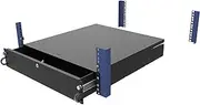 RackSolutions 19 Inch 2U Lockable Server Rack Mount Drawer 18 Inch Depth