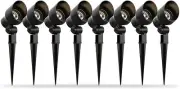 6 Watt LED Floodlight, 8 Pack, Landscape Lighting Outdoor Spotlight Water