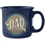 Stoneware Christian Coffee 13 oz Mug Psalm 112: 1-3 God Bless Dad