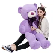 MaoGoLan Giant Purple Teddy Bear 47 inch Life Size Bear Stuffed Animal Plush ...