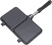 Hot Sandwich Maker - Non-Stick Grilled Sandwich Panini Maker | Double Panel Stove Hot Sandwich Maker with Handle, Non-Stick Bread Toaster Frying Pan, Stove Grill Pan Cheese Griller Press for Camping