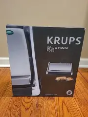KRUPS Grill & Panini Maker New In Box Model FDE3