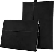[QUAGGY] 13-inch Case for Microsoft Surface Pro 8 ， Multi-Angle Slim Lightweight Protective Cover with Stylus Pen Holder, Compatible with Type Cover Keyboard (Black)