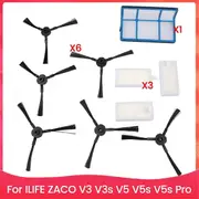 Filter Brush Replacement Parts Accessory Set for ILIFE ZACO V3 V3s V5 V5s V5s Pro Vacuum Cleaner Par As Shown