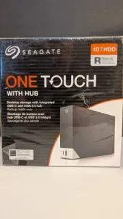 -NEW- Seagate One Touch Hub 10TB External Hard Drive Desktop- Light box damage