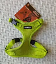 Voyager Small Dog Soft Harness, Green, Size S