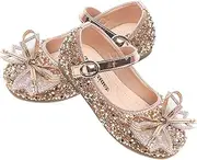 [GALPADA] Toddler Girl Shoes Girl Shoes for Wedding Toddler Girls Front Bow Shoe Rhinestone Girls Shoes for Party Wedding Shoes for Toddler Girls Toddler Girl Rhinestone Shoe