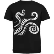 8-Bit Tentacles Black Youth T-Shirt