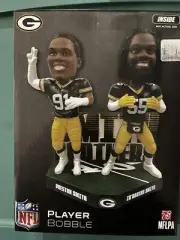 NIB ZADARIUS PRESTON SMITH GREEN BAY PACKERS BOBBLEHEAD DUAL FOCO BROTHERS #/216
