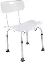 Garende Shower Chair Adjustable Shower Stool Heavy Duty Non Slip Bathroom Bench Bathing Chair, Grey