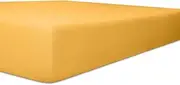 Kneer Easy-Stretch Jersey Fitted Sheet, Colour: 07 Yellow, Size: 120x200-130x220 cm
