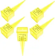 Kisangel Water Level Monitoring Tool 5pcs Rain Gauge Sprinkler Set Decorative Outdoor Plastic Rain Gauge for Garden Frost-Proof