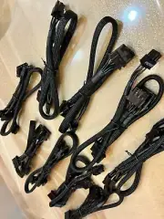 20 Pcs EVGA SuperNOVA 6 pin PERIF to 4X MOLEX IDE DRIVER POWER cable,ORIGINAL