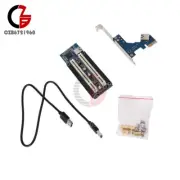 PCI-E Express X1 to Dual PCI Riser PCI-E 1x to 16x USB 3.0 Extend Adapter Card