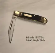 NEW Schrade OLD TIMER 12OT 2-3/4" Pal Sawcut Old School Clip Point Knife