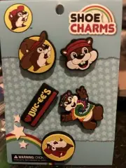 Buc-ee’s Croc Charm 5 piece carded Bundle. Show your love for the best store!