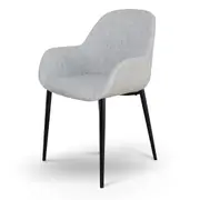 Lynton Fabric Dining chair - Silver Grey