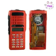 1x Red Repair Housing Case For HT1250 Full-keypad W/H Speaker LCD Display Radio